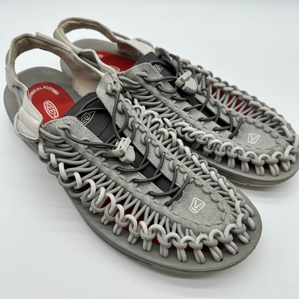 Keen Uneek Neutral Grey/Eiffel Cord Sandals Mens 12  Outdoor Water Shoes